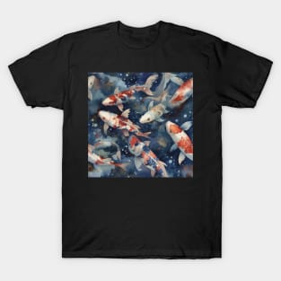 Watercolor Koi pattern T-Shirt